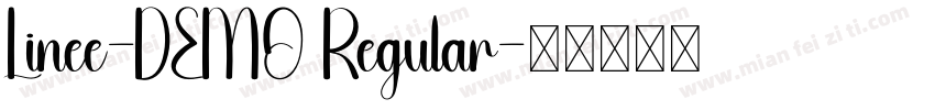 Linee-DEMO Regular字体转换